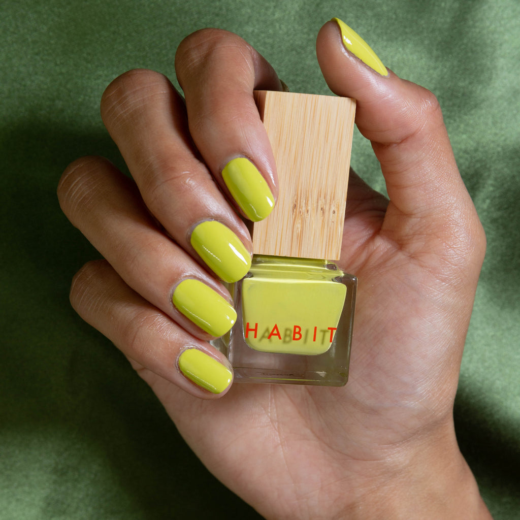 Habit Cosmetics Skincare Ingredient Infused Non-Toxic + Vegan Nail Polish in 54 Let’s Call It a Chartreuse